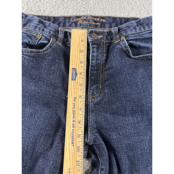 Lauren Ralph Lauren Jeans Womens 10 Mid Rise Classic Bootcut Blue Denim Pants - Picture 7 of 9